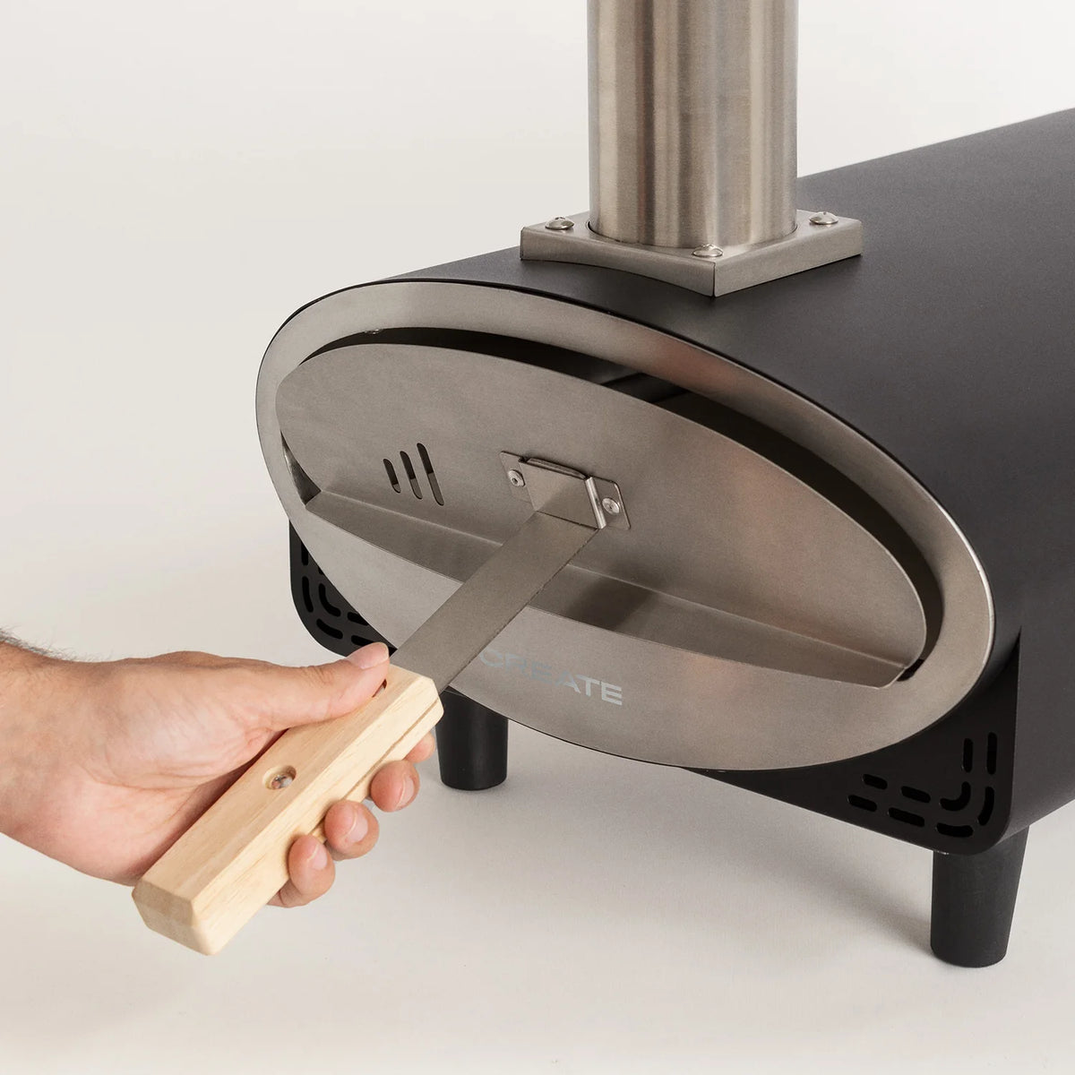 Horno de pizza portátil de pellets de 12 pulgadas (30 cm) hasta 500 °C | iBiggoo