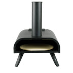 Horno de pizza portátil de leña y pellets de 13" (33 cm) con piedra y termómetro | iBiggoo