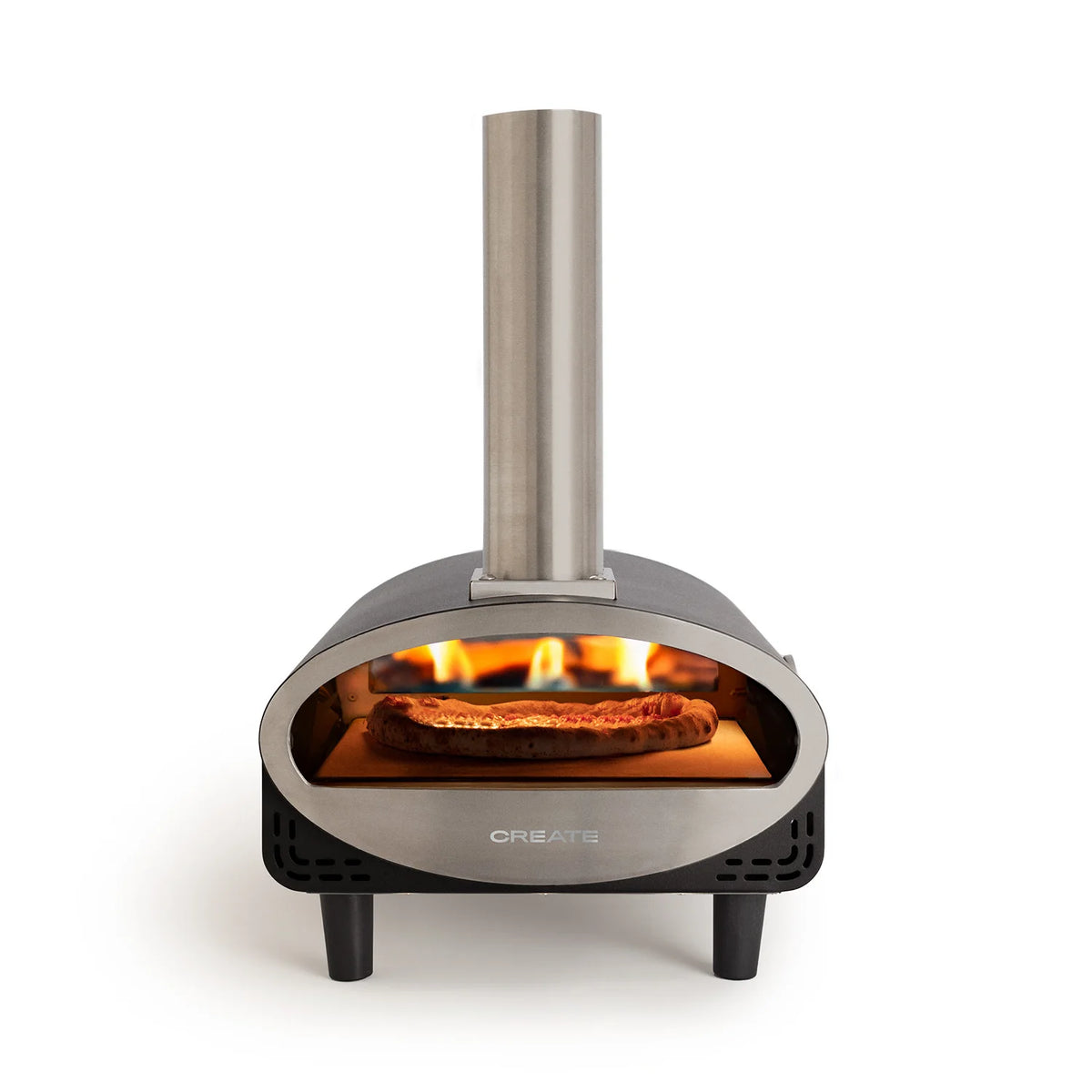 Horno de pizza portátil de pellets de 12 pulgadas (30 cm) hasta 500 °C | iBiggoo