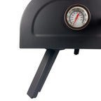 Horno de pizza portátil de leña y pellets de 13" (33 cm) con piedra y termómetro | iBiggoo